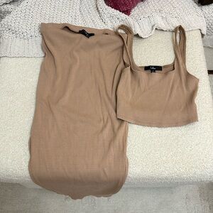 Lulu’s tan matching set